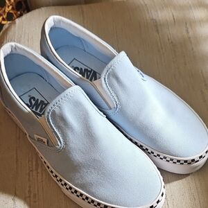 Vans Sky Blue Slip-On Shoes